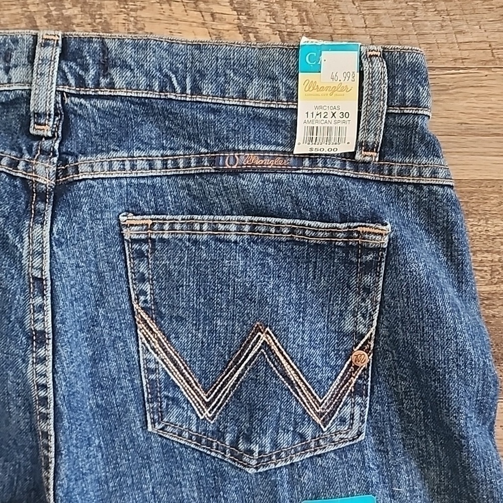 NWT Wrangler Cowgirl Cut Cash Jeans Sz 11/12 X 30 - Picture 6 of 7